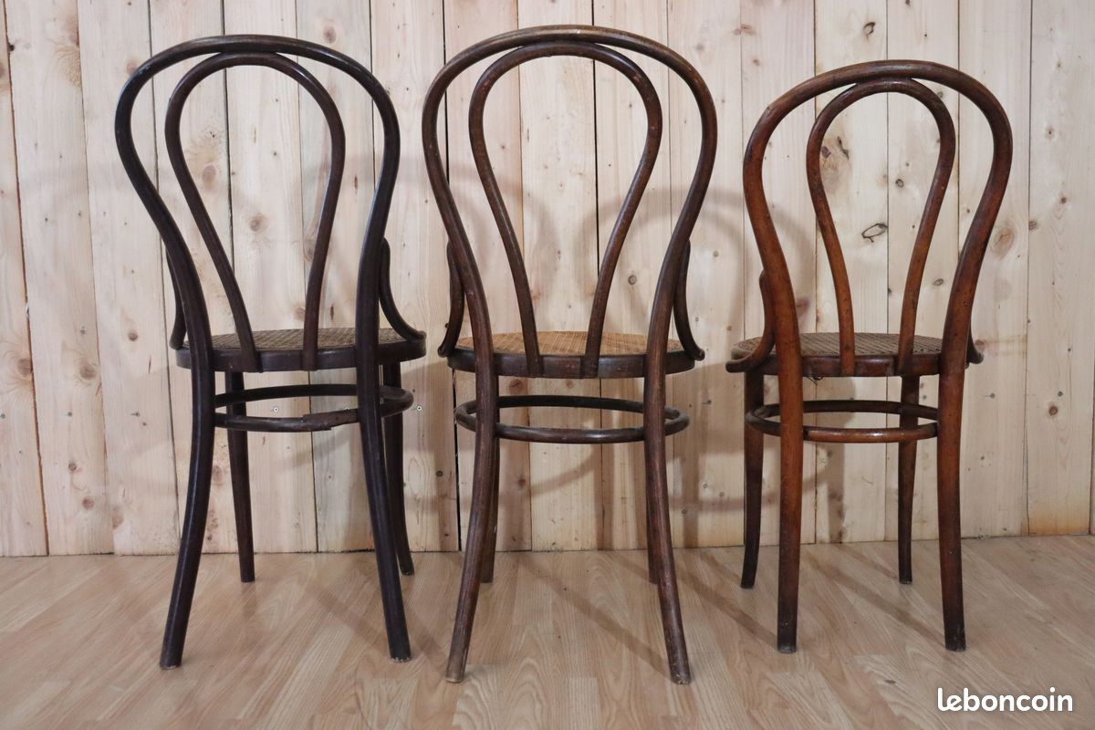 Série 6 chaises bistrot n°18 Thonet (image 6)