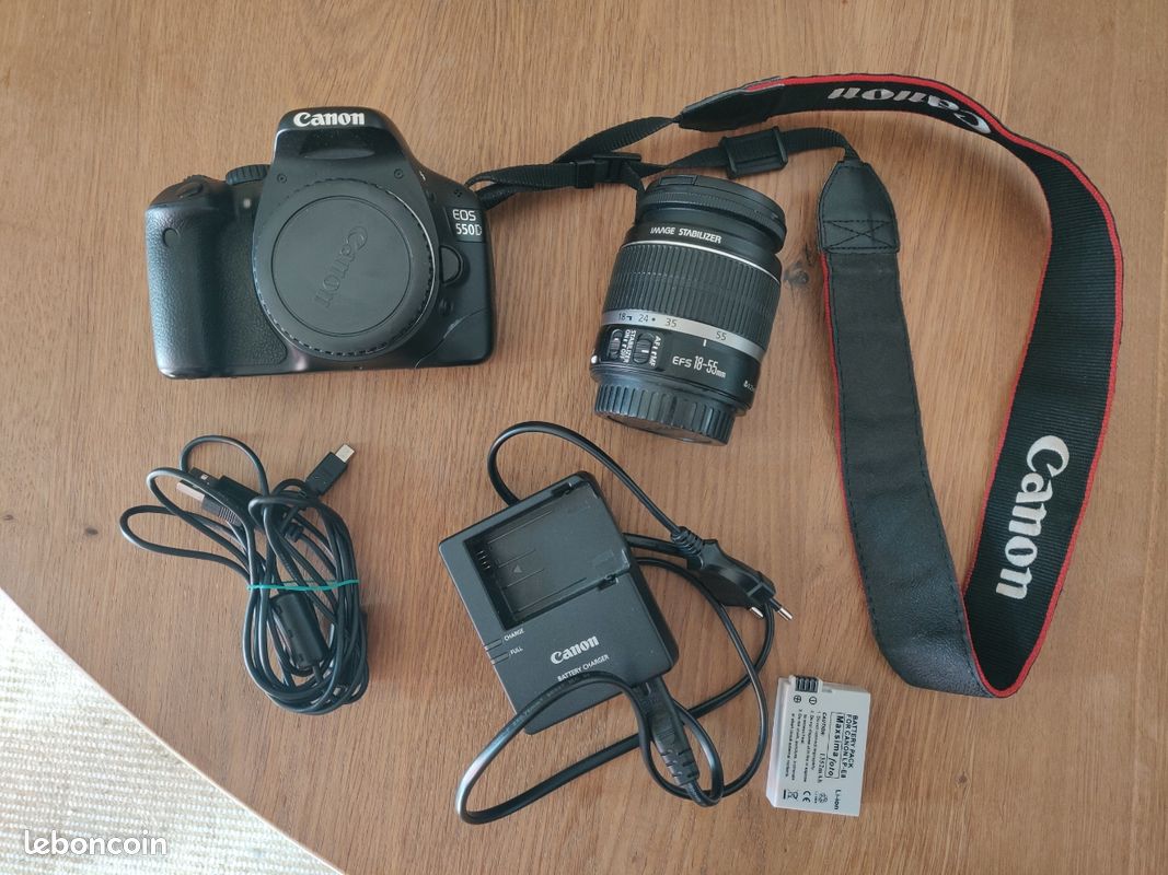 Canon EOS 550D et objectif 18-55 mm Photo, audio vidéo