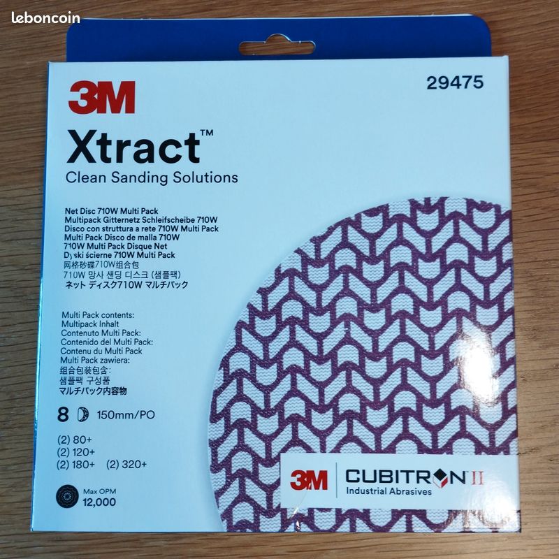 Disques Abrasifs Professionnels (grain 240), 50 Pièces, 8 Trous