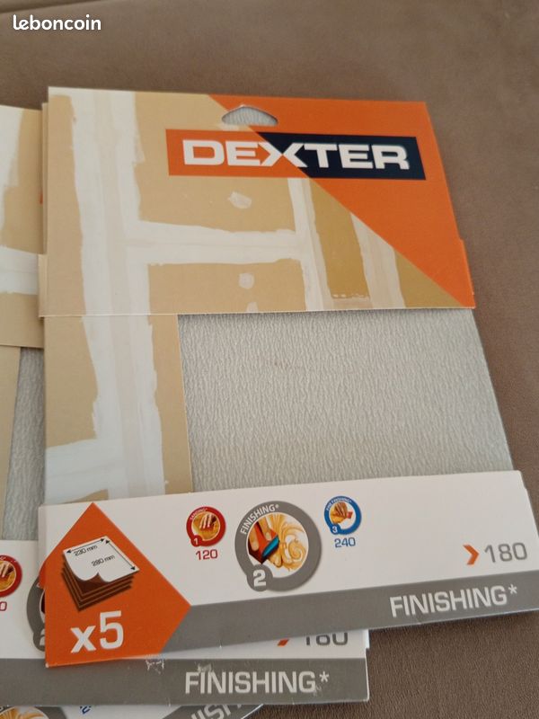 Feuille abrasives DEXTER Grain 180 (image 2)