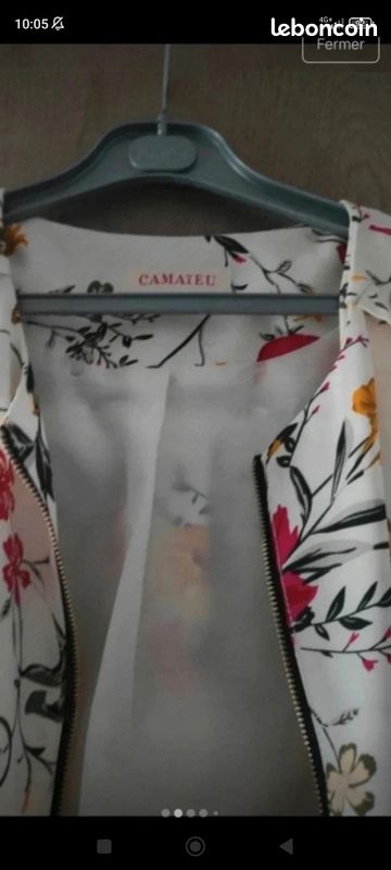 Veste ou bomber zippé femme taille 40 (image 2)