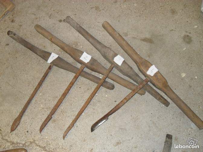 LOT de 10 gouges de sabotier - tonnelier (image 2)