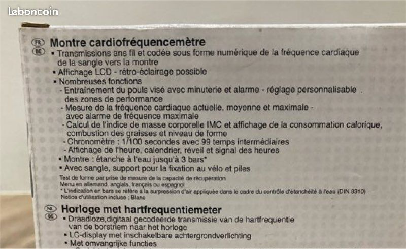 Montre Cardio Fréquencemètre Montre Crivit Notice Montre NEUVE