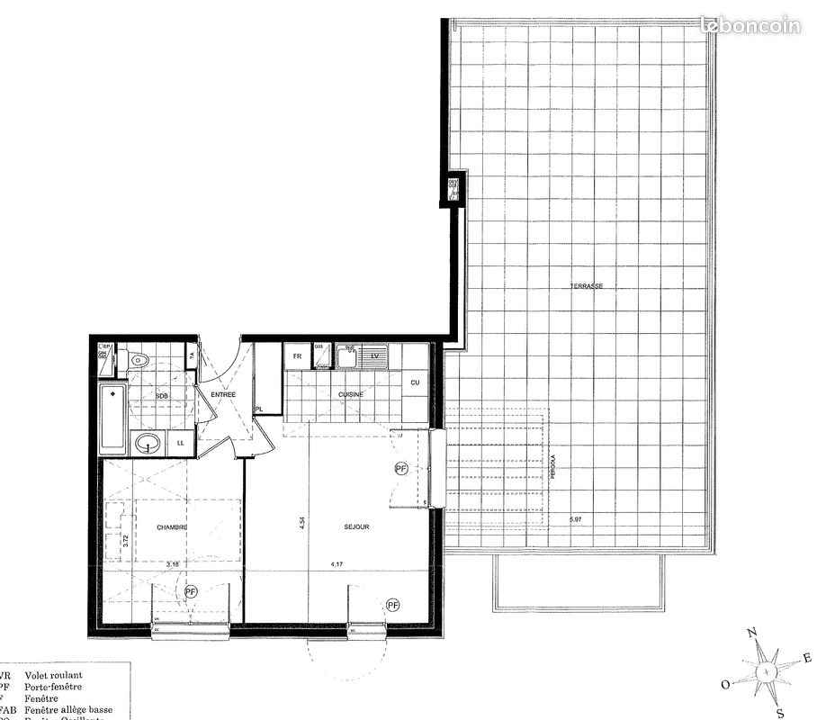 Appartement - 2 pièces - 46 m2 (image 3)