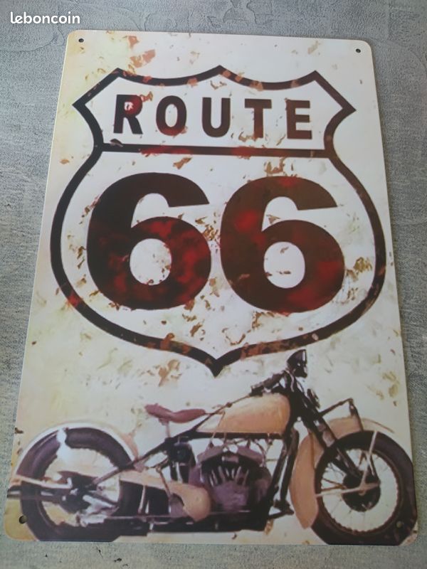 Plaque Route 66 mother road - Déco murale/Plaques 20x30 cm