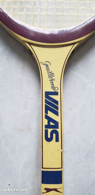 Raquette De Tennis Vintage Slazenger Vilas - Modèle Occasion Guillermo Vilas