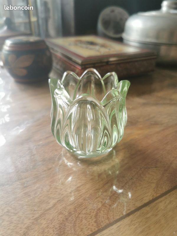 Photophore en verre tulipe (image 1)