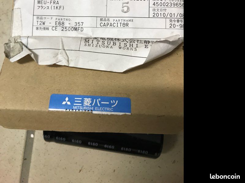 Condensateur nichicon 165mf 420wv 85 c original Mitsubishi (image 2)
