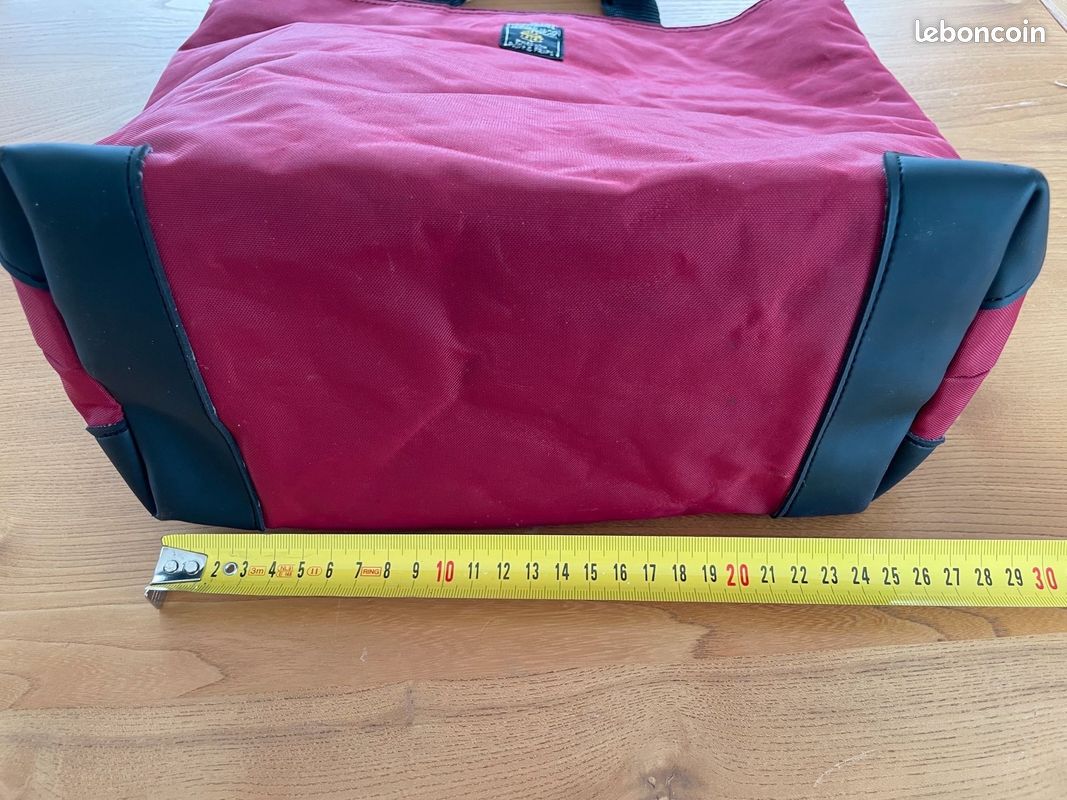 Sac cabas " Chevignon" rouge bordeaux (image 6)