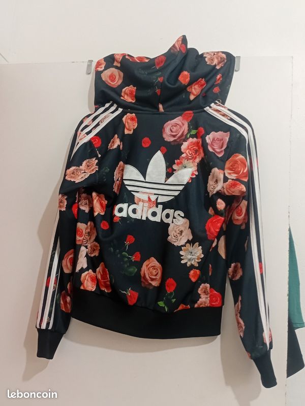 Floral Roses Adidas Firebird Jacke Bunt Veste Adidas Vêtements