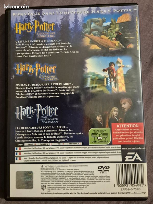 Jeu PS2 Harry Potter : Coupe Du Monde De Quidditch - Occasion Bon État - Avec Notice - Éditeur EA