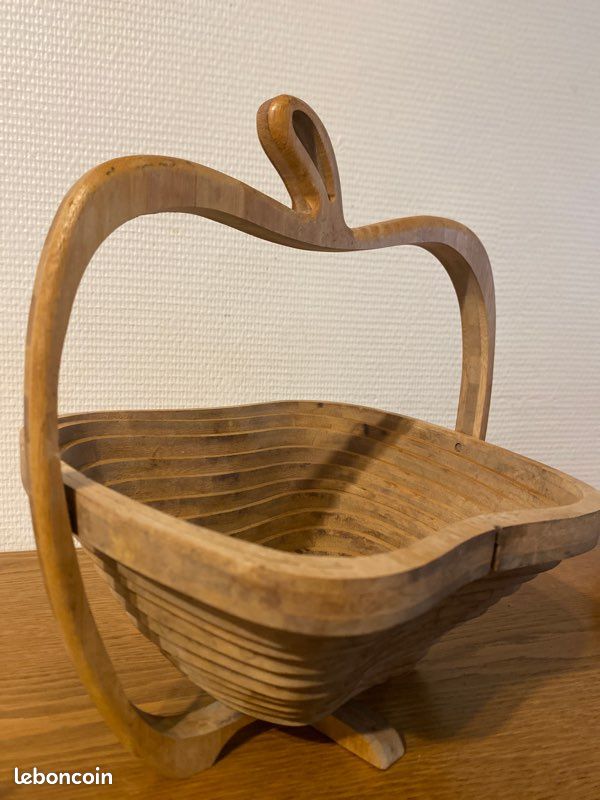 Corbeille bois amovible vintage (image 3)