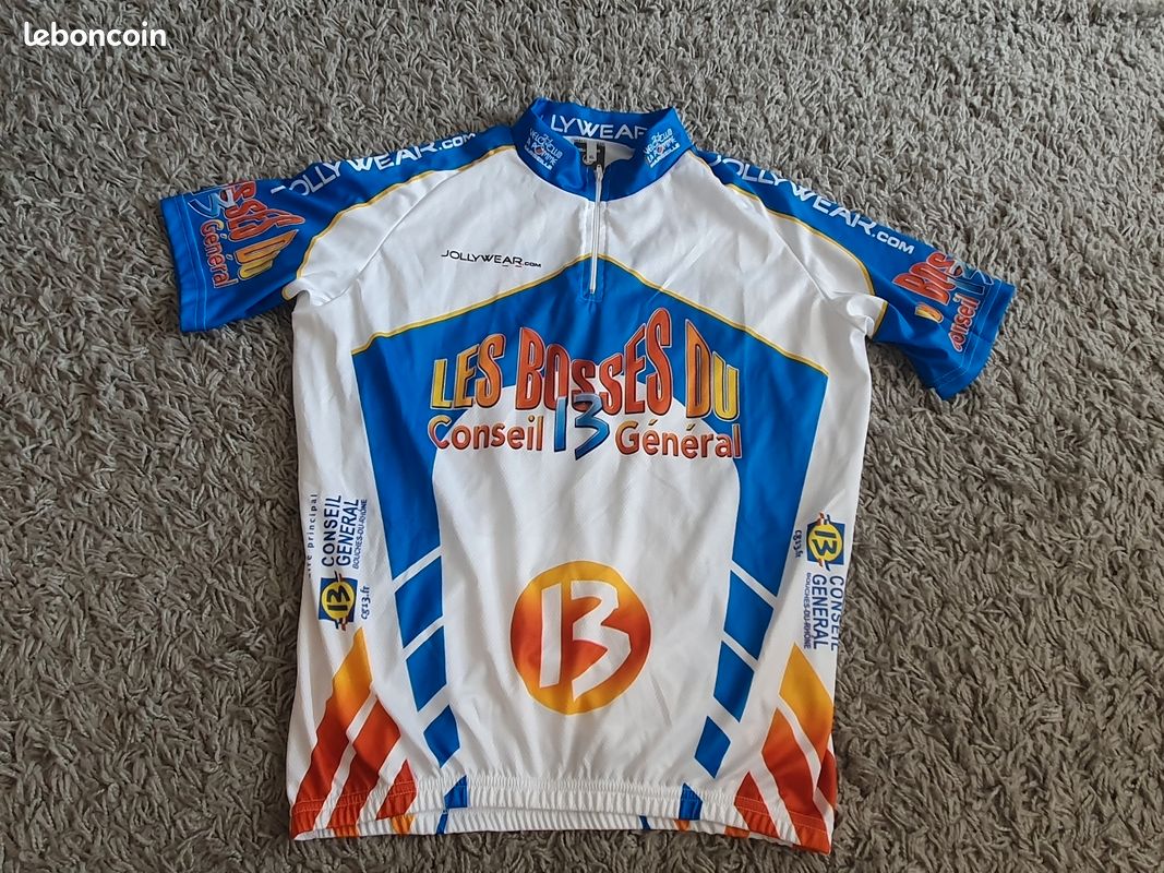 Maillot De Vélo Ecoflam Jolly MARILENA - Haut Cyclisme Taille L (Occasion)