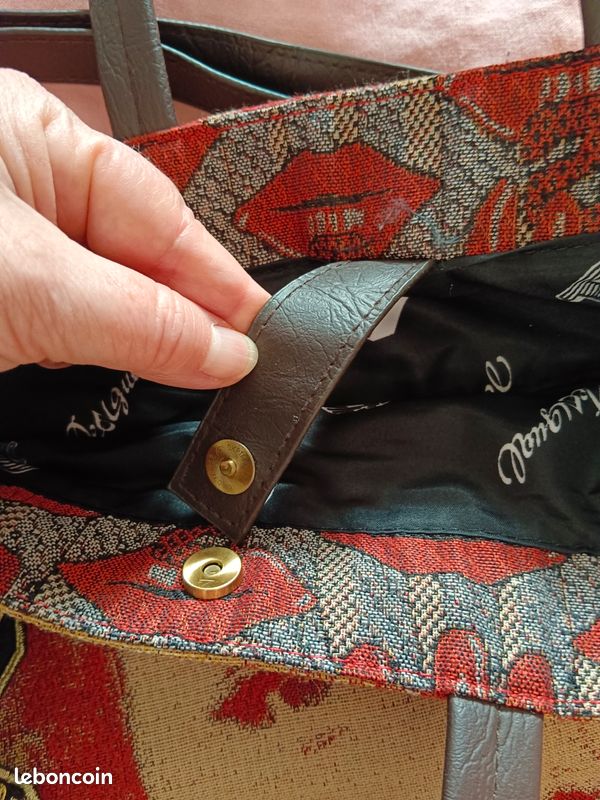 NEUF sac signé Christian Lacroix pour Desigual tapisserie Marylin Monroe (image 6)