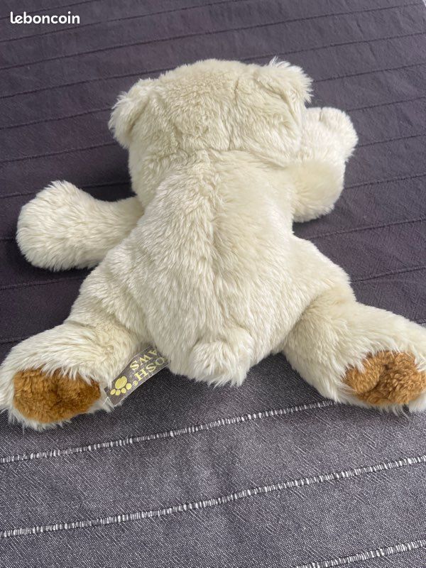 Peluche ourson blanc 30 cm (image 3)