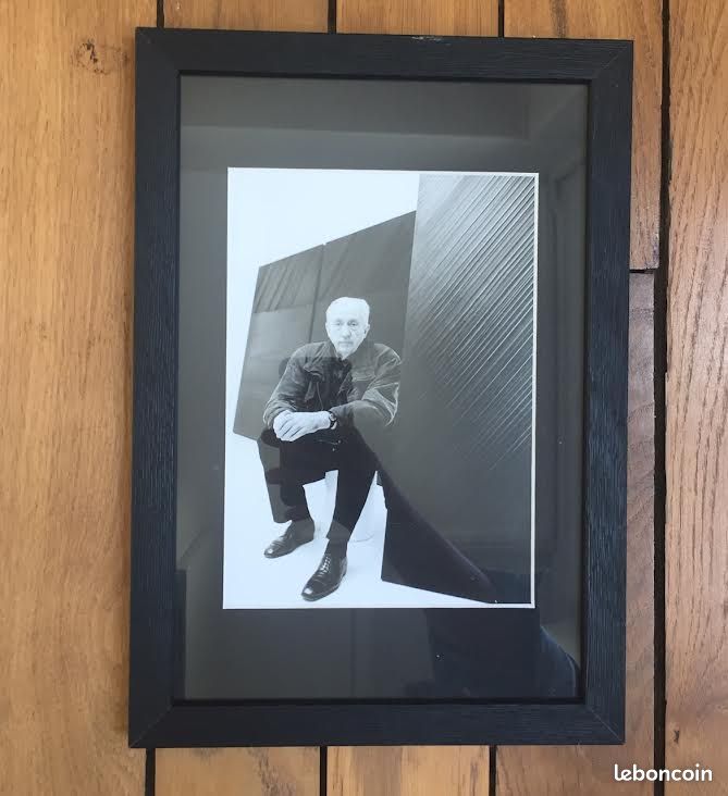 Cadre noir Pierre Soulages dans son atelier 1993 Sieff (image 2)
