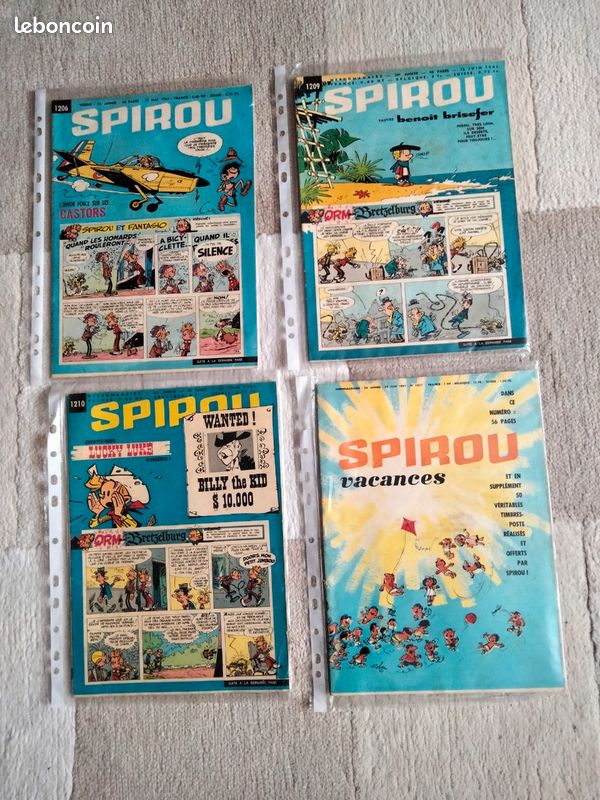 Lot Spirou hebdomadaires 1206 1209 1210 1211 (image 1)