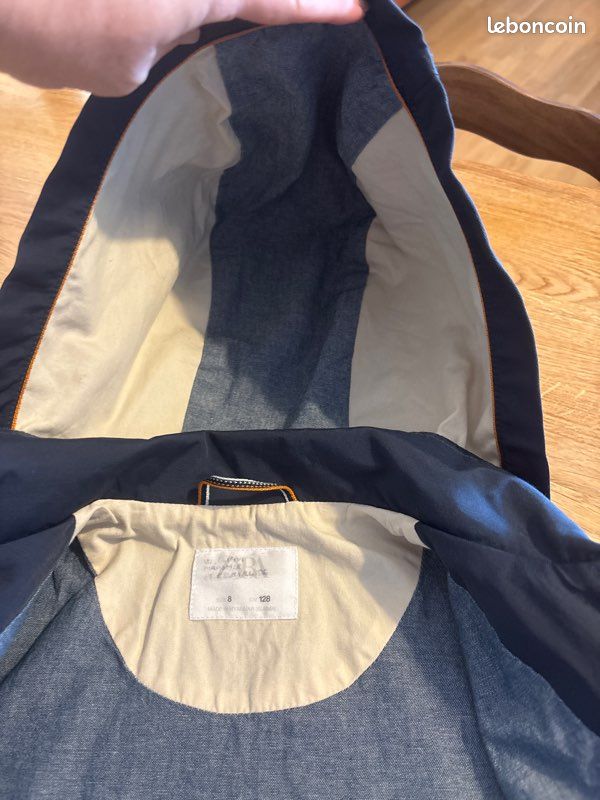 Manteau coupe vent - pluie enfant 8 ans Zara (image 6)