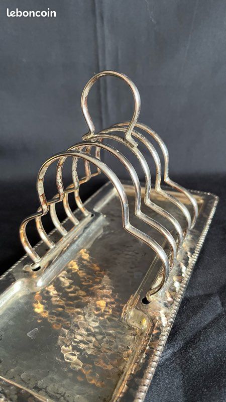 ancien porte toast métal argenté argenterie art de la table
