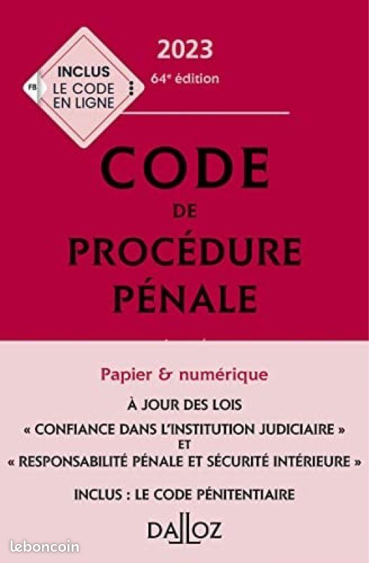 Code de la Procédure Pénale 2023 (image 1)