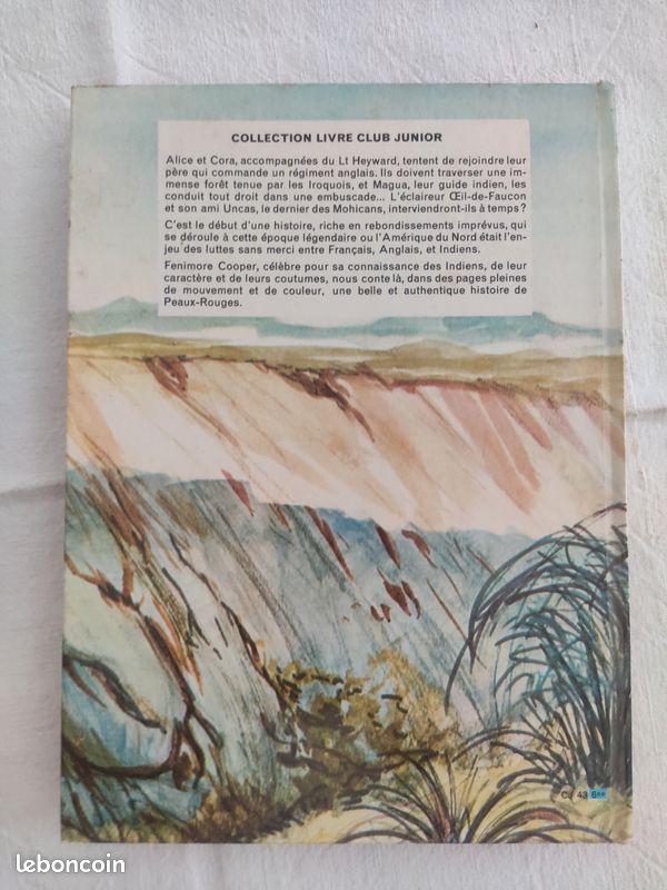 Livre ancien Le dernier des Mohicans (image 2)