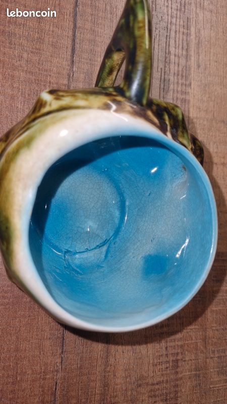 Lot de 2 tasses barbotine escargots avec sous tasse huitre (image 4)