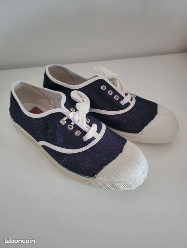 Baskets tennis toile femme irisées Bensimon Chaussures