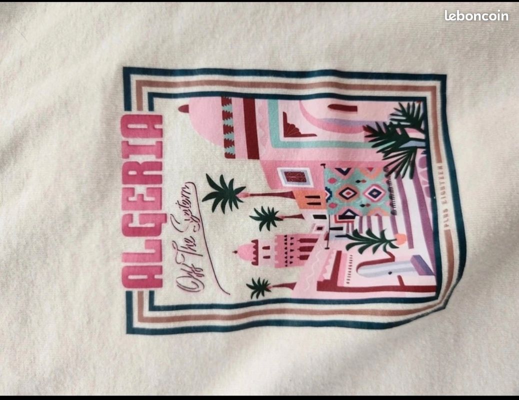 T-shirt mixte beige - Algéria "Off the system (image 5)