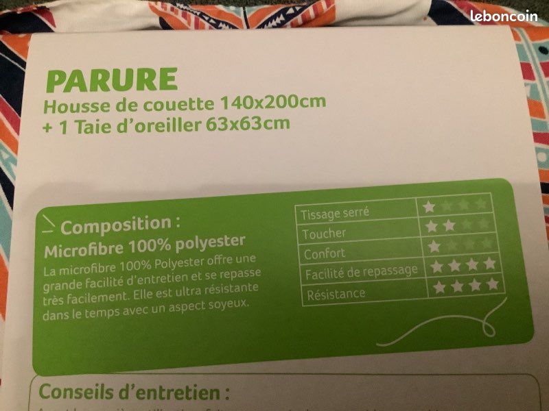 Parure de lit enfant 140*200cm Neuve (image 4)