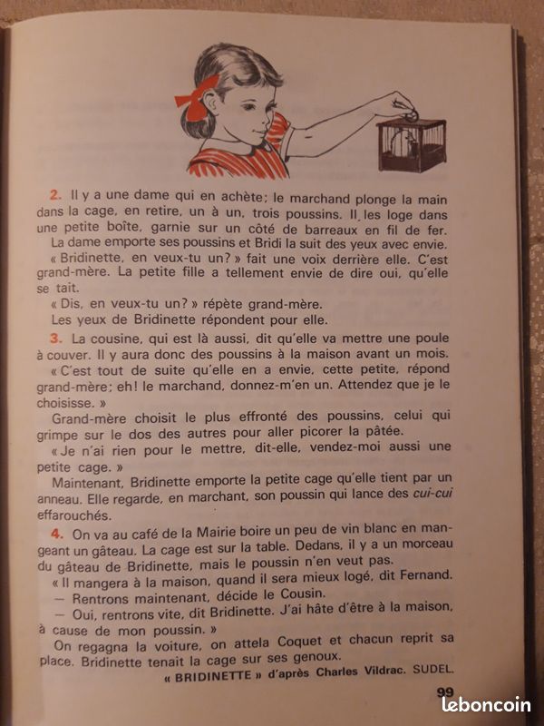 Manuel scolaire lecture grammaire CE1 et2 1970 (image 6)