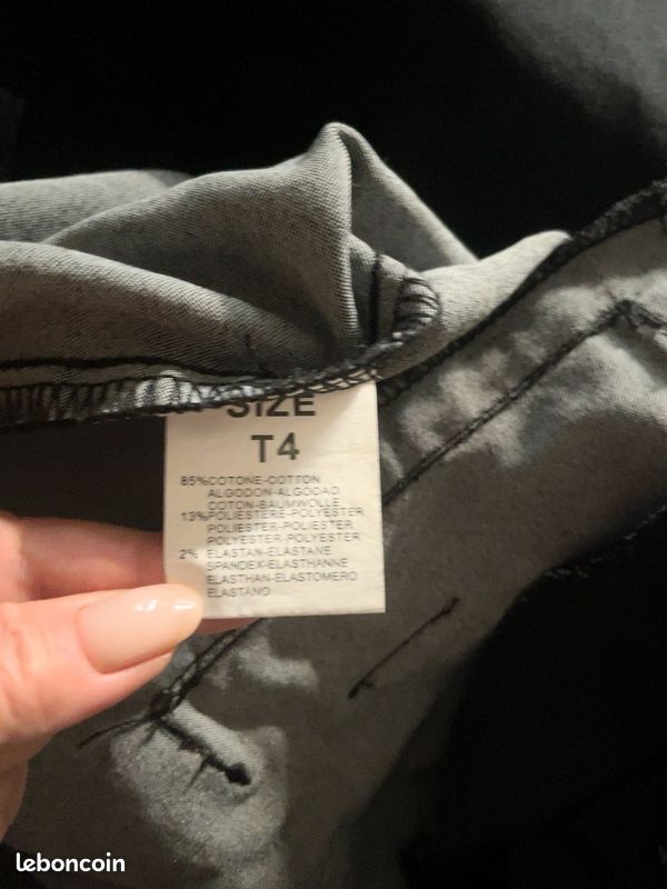 Veste en jean noire stretch Nana Belle (image 5)