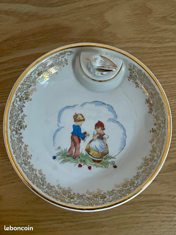 Belle Assiette Chauffante Porcelaine Limoges Années 1950 (image 13)
