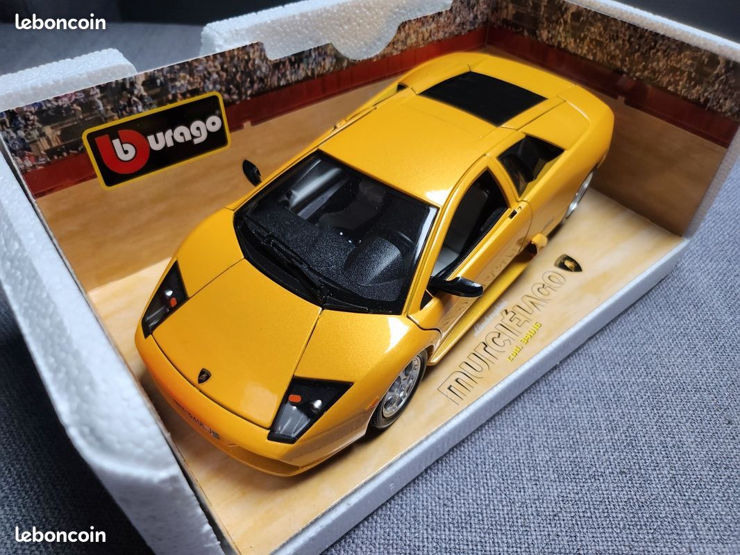 Burago Diamond 1/18 Lamborghini Murcielago Roadster - Jaune - Réf 12070 - Occasion