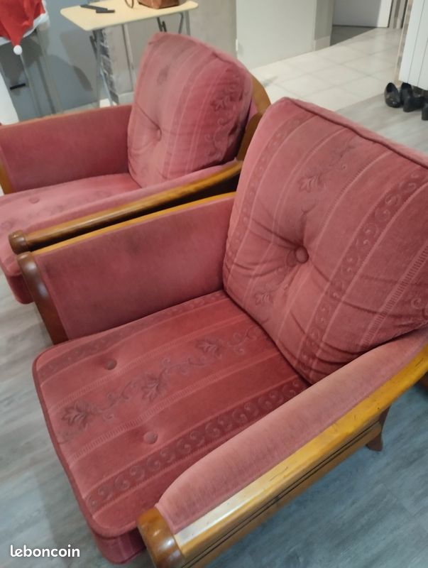 2 fauteuils de marque LELEU (image 2)