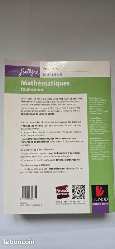 PCSI-PTSI- Mathématiques tout en un (image 2)