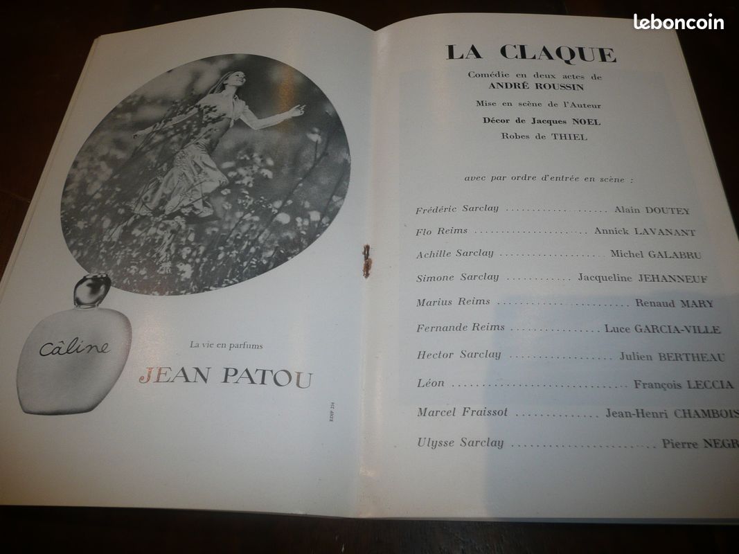 Théâtre de la Michodière Yvonne Printemps programme La Claque Galabru Doutey Lavanant 1972 (image 6)