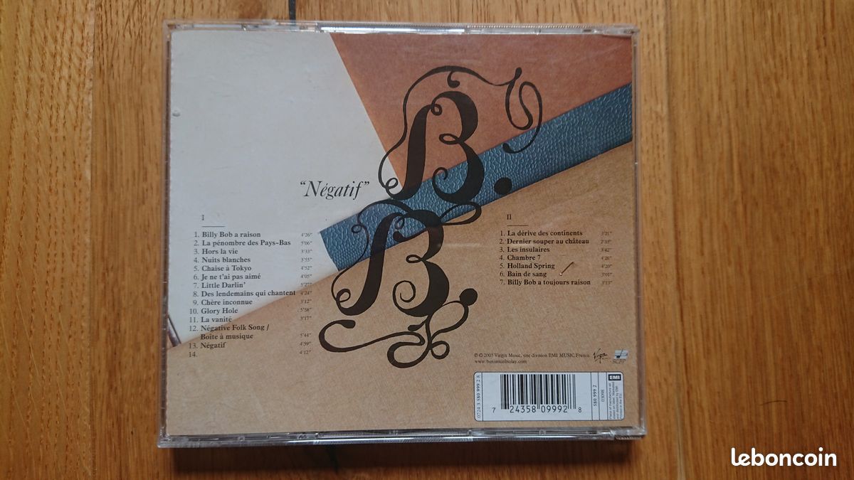 2xCD Benjamin Biolay - Négatif (double CD) (image 3)