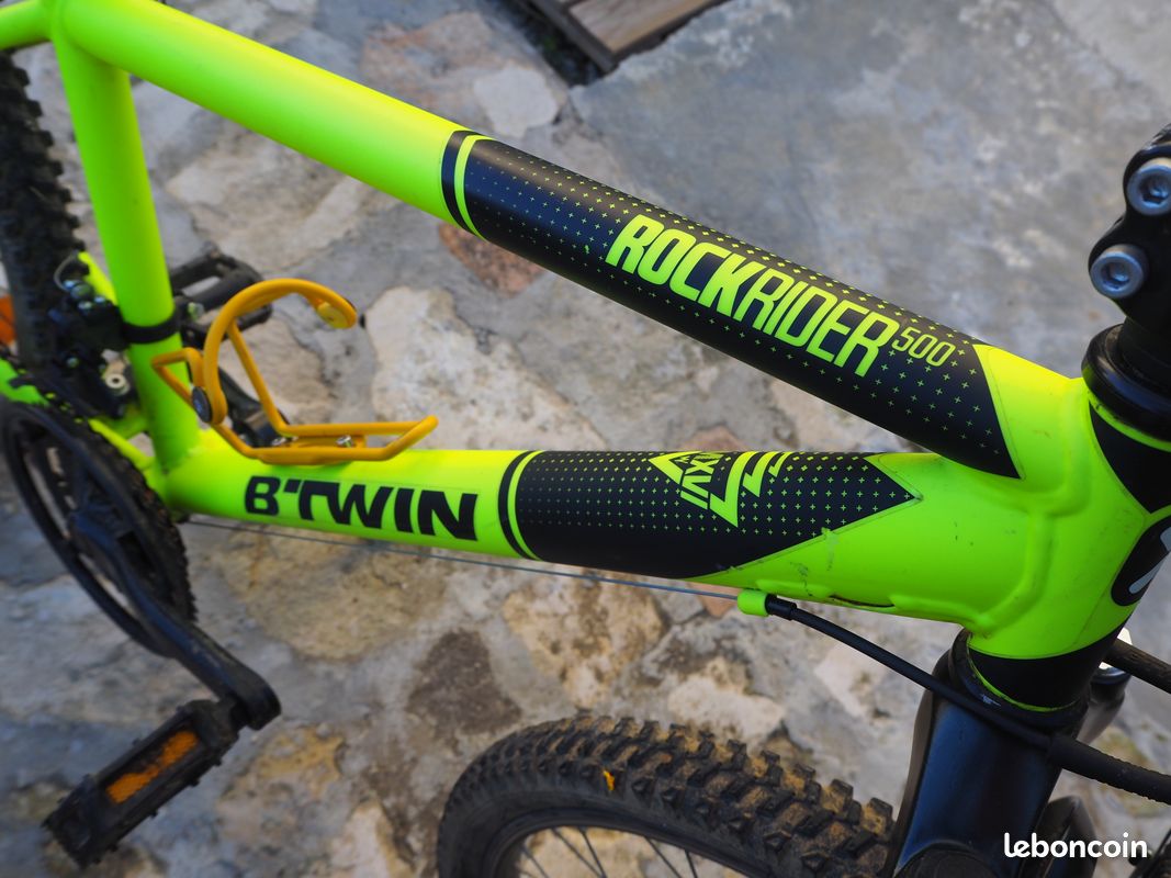 Rockrider 500 Btwin Vert Fluo Btwin Rockrider 500 Vélos