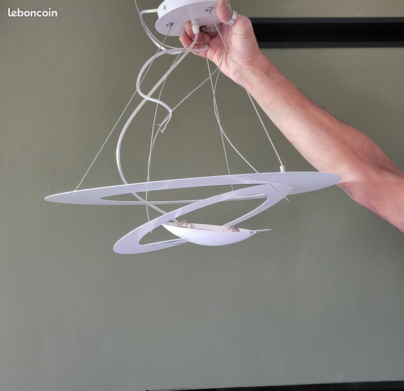 Lustre moderne blanc (image 2)