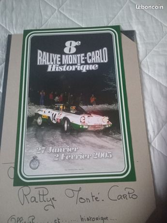 Affiche Officielle Rallye Monte-Carlo 2014, 40x60 Cm, Neuve