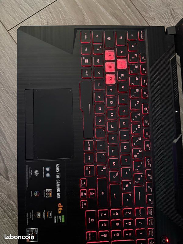 PC Portable Gamer ASUS TUF Gaming A15 – Ryzen 5 – RTX 3050 – 16 Go RAM – SSD 512 Go – Écran 144 Hz (image 5)