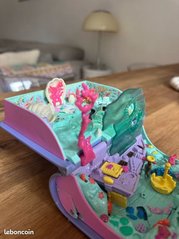 Vintage 1995 Polly Pocket Bluebird collector Sparkling Mermaid Adventure Book (Livre Sirène) (image 6)