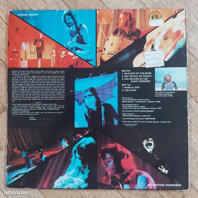 Lp Genesis live (image 2)