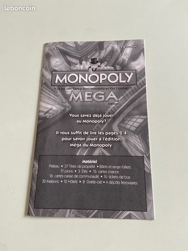 MONOPOLY MÉGA - Edition Paris - Jeu de société - Hasbro EUR 56,14 - FR