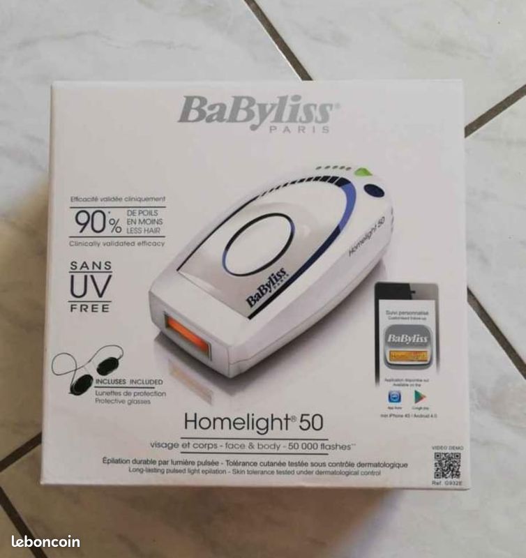 Épilateur lumière pulsée - homelight 50 - Babyliss (image 1)