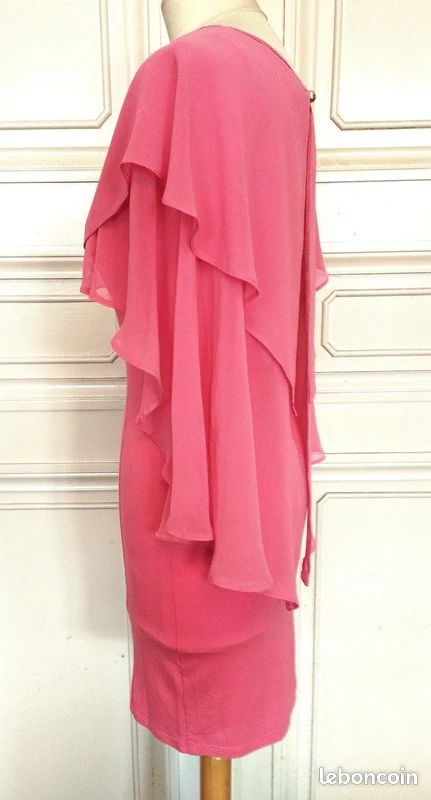 River Island Robe Ceremonie Soirée Cape Mousseline TM (image 7)