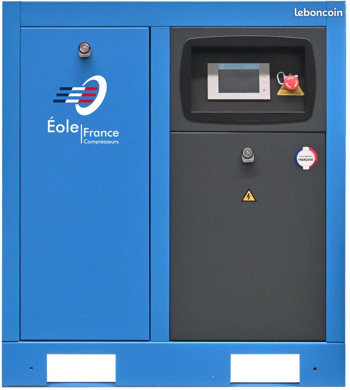 Compresseur à vis 20 Chevaux 8 Bar 138 m3/heure + cuve 500 L + sécheur + filtres (image 3)