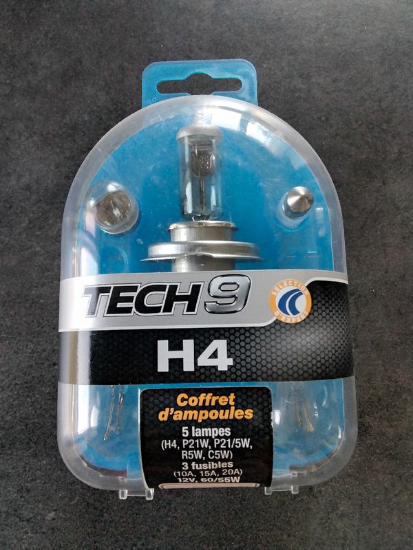 Coffrets d'ampoules Tech9 H4 - Équipement auto