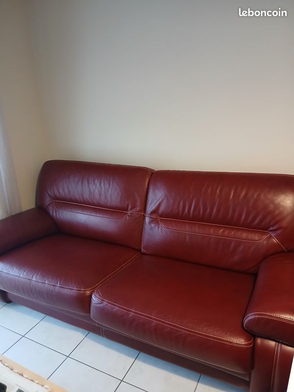 Canapé 3 places + fauteuil (image 1)