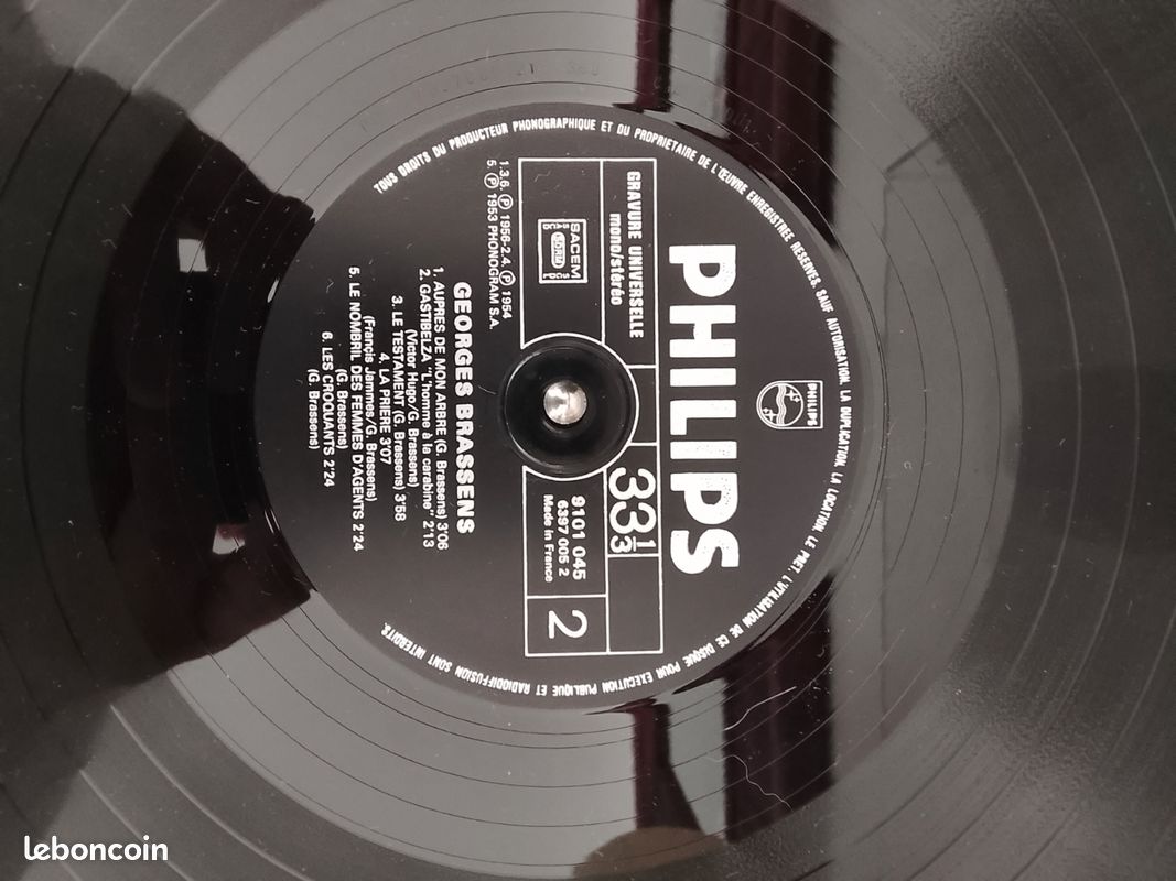 Vinyle Georges Brassens (image 4)
